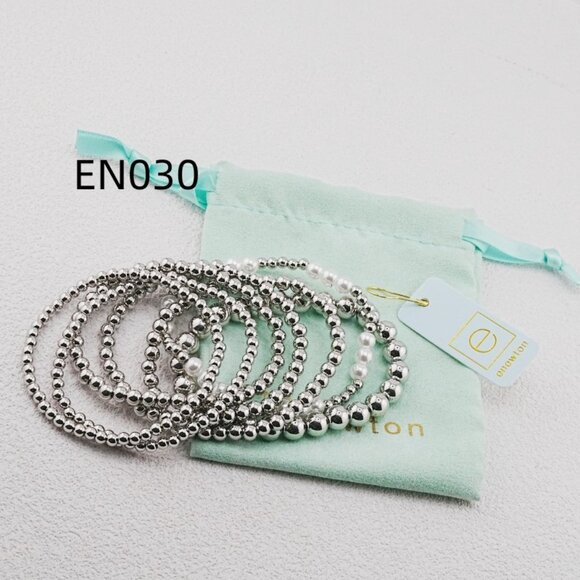 Enewton Platinum Bead Seven-Piece Bracelet Set - Picture 2 of 4